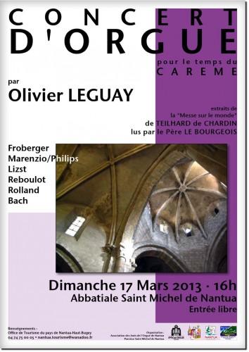 concert,orgue,carême,nantua,ain,rhône-alpes,nicolas-antoine lété,abbatiale saint michel,paroisse saint michel,olivier leguay,organiste,froberger,marenzio/philips,liszt,reboulot,rolland,bach,père le bourgeois,teilhard de chardin,messe sur le monde,amis de l'orgue de nantua,blog littéraire de christian cottet-emard