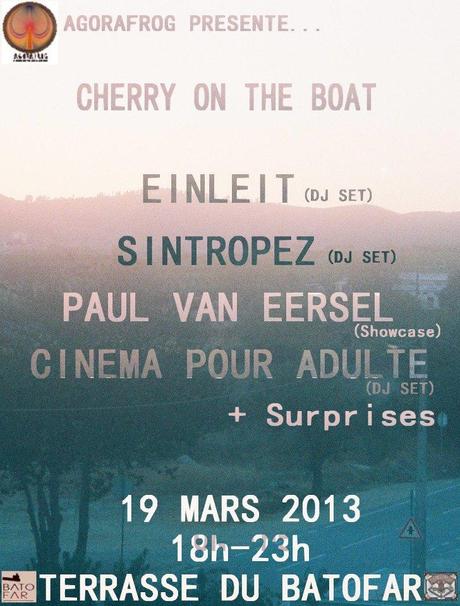 Soirée AgoraFrog : Cherry On The Boat @ La Terrasse du Batofar
