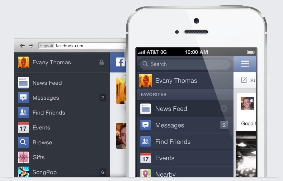Comparaison Mobile Facebook NewsFeed : nouvelle interface, nouvelles fonctionnalités ! 