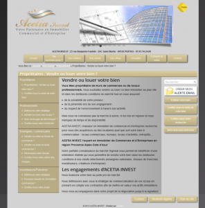 Site Web Acetia Invest