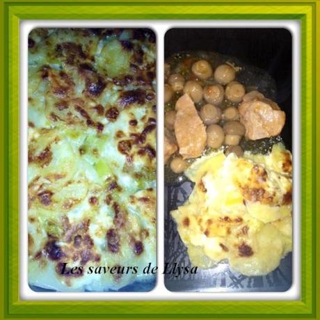 Gratin de pommes de terre et poireaux