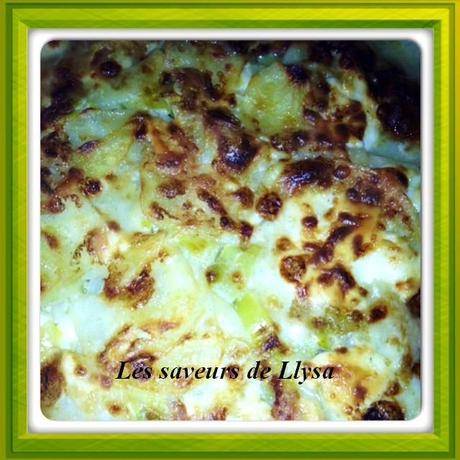 Gratin de pommes de terre et poireaux