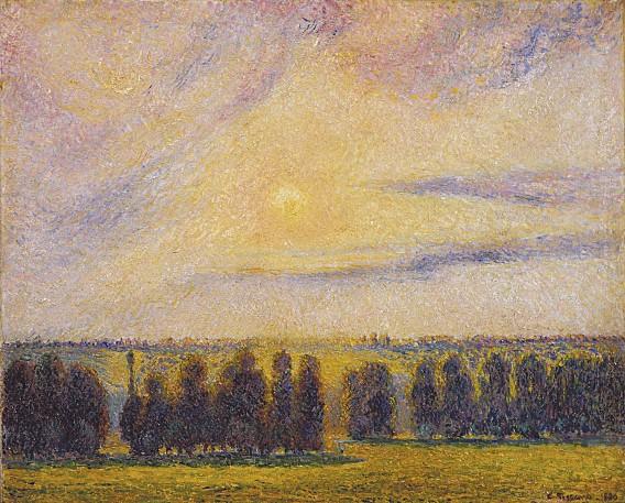Camille Pissarro Coucher de soleil à Eragny