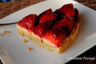Tarte amandine aux fraises