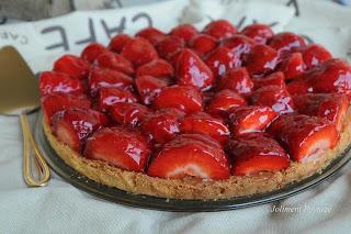 Tarte amandine aux fraises
