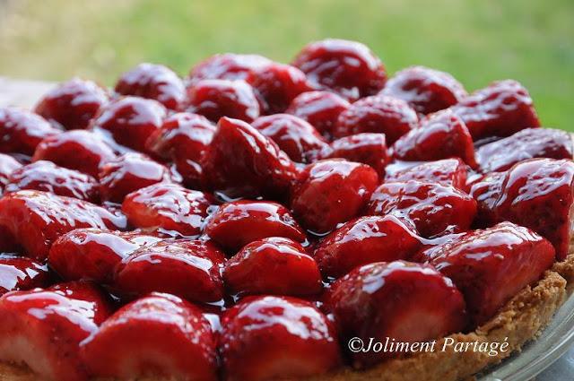 Tarte amandine aux fraises