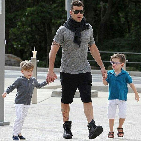 Les dernières vues Ricky Martin avec sa famille!