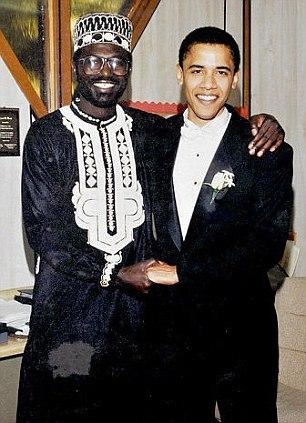 Malik et Barack Obama lors du mariage du second.