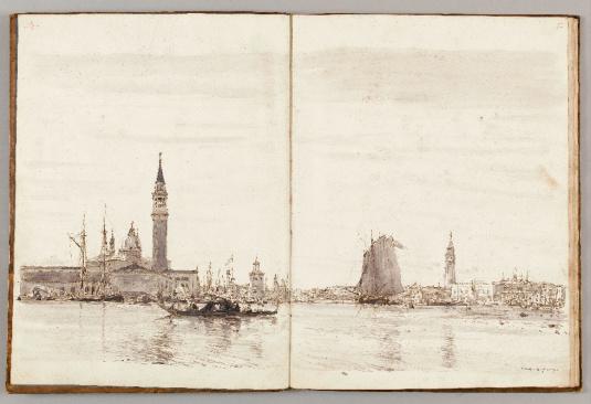 Venise, San Giorgio Maggiore et la Piazzeta, 1859