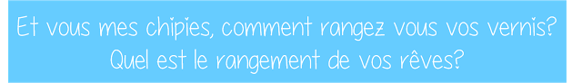 Comment je range mes vernis? [Défi du lundi]