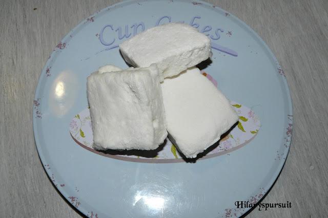 Guimauves traditionnelles à la fleur d'oranger / Orange blossom traditional marshmallows