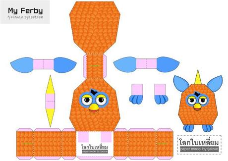 Papercraft Furby