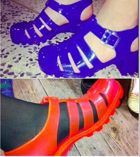 PETITE GUERRE ENTRE RITA ORA ET AZEALIA BANKS - jelly shoes - chaussures jelly