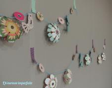 ❀ Décorer un mur avec une guirlande de jolis pliages ❀