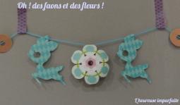 ❀ Décorer un mur avec une guirlande de jolis pliages ❀