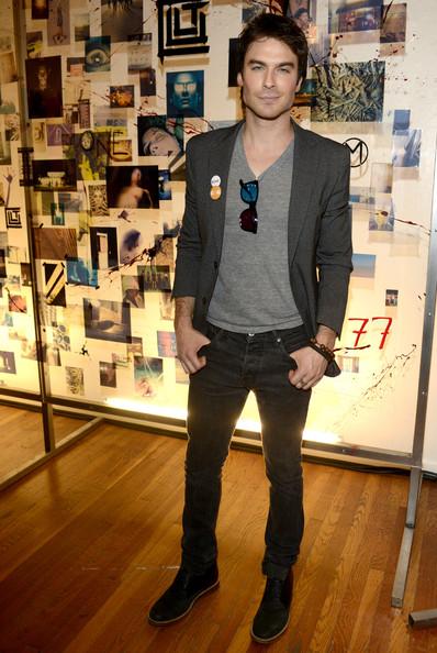 Ian Somerhalder Ian Somerhalder poses at the Warner Brothers TV 2013 SXSW party on March 10, 2013 in Austin, Texas.