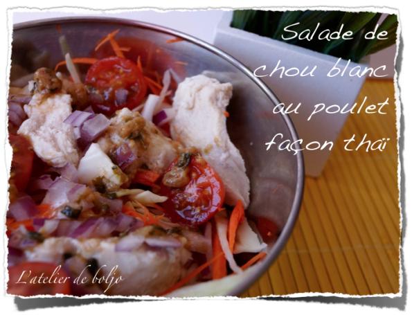 Salade de chou blanc au poulet façon thaï 1