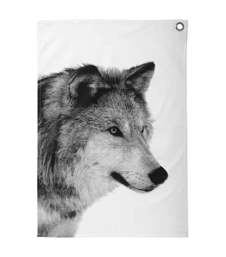 Torchon loup Love, etc.