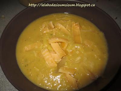 Soupe de légumes au parmesan