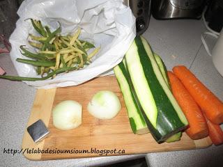 Soupe de légumes au parmesan