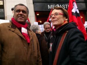 Le PG aux côtés des salariés qui luttent