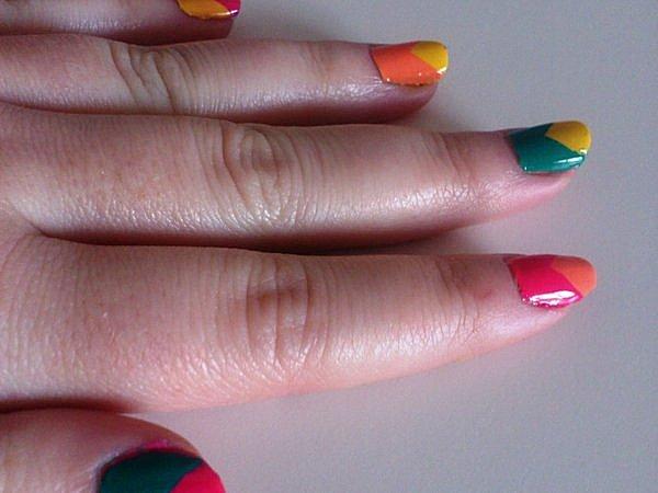 Nail art coloré