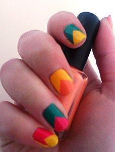 Nail art coloré