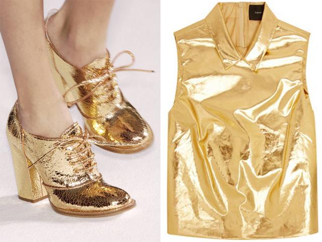 Shoes gold