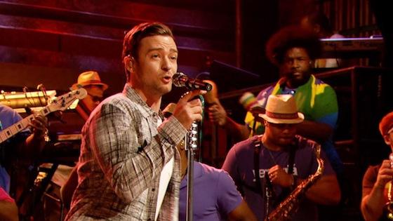 Justin Timberlake Performs « Let The Groove Get In » On Late Night With Jimmy Fallon [Video]