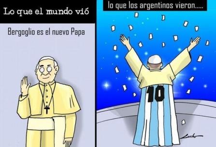 Le pape veut gagner la coupe du monde