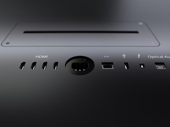 Ports faca arrière avec plusieurs consacrés à HDMI