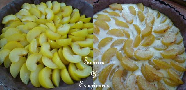 Tarte aux Prunes sur Pâte Sablée Chocolat & Amande