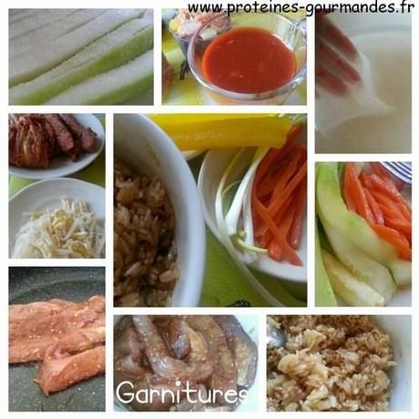 Saveurs coréennes dans un rouleau de printemps, purée pimentée