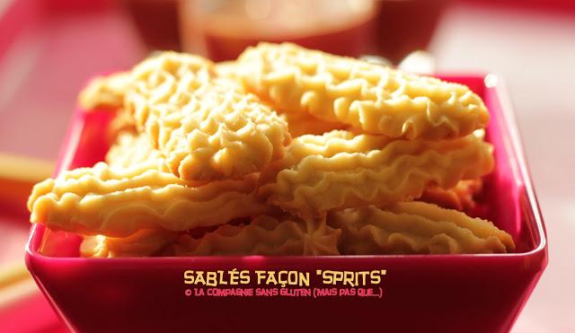 Sablés façon sprits - sans gluten, sans lait, sans soja