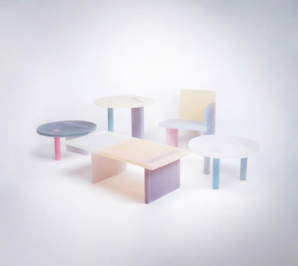 Collection Haze le mobilier en résine par Wonmin Park