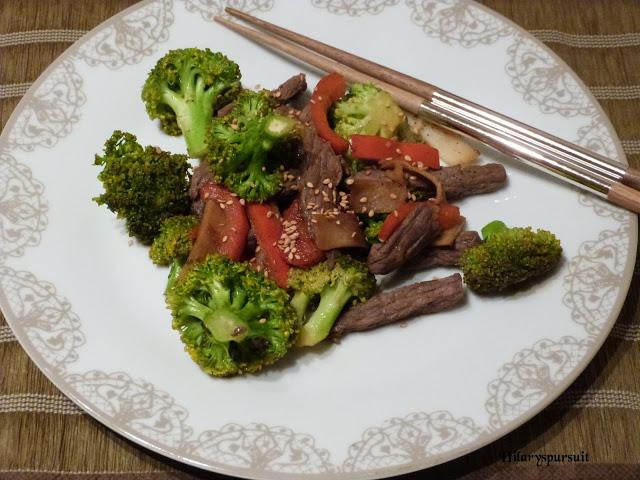 Boeuf teriyaki aux légumes croquants / Teriyaki beef and crunchy vegetables