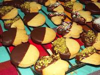 Biscuits sablés nappage chocolat