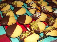 Biscuits sablés nappage chocolat