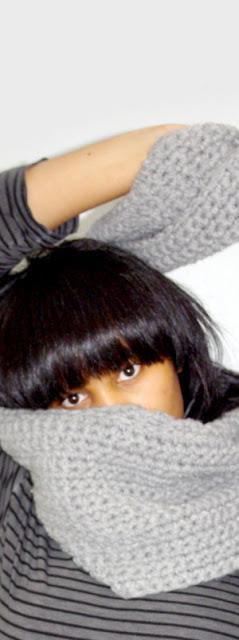 Echarpe géante au crochet