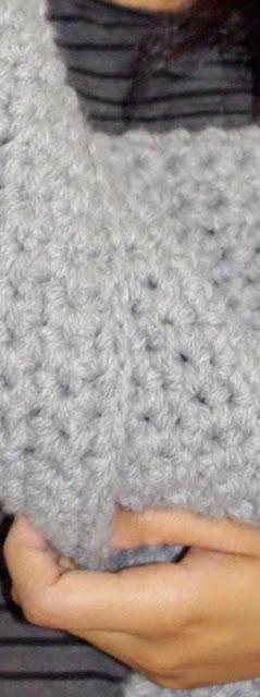 Echarpe géante au crochet