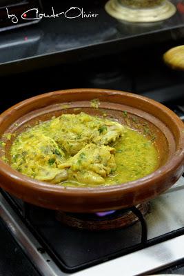 Un petit goût du Maroc: Tajine de poulet au citron confit