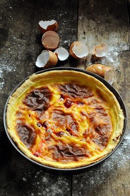 Joli flan aux cerises avec comme une odeur d'enfance… enfin si ma mère avait pensé à cuisiner un jour !!!