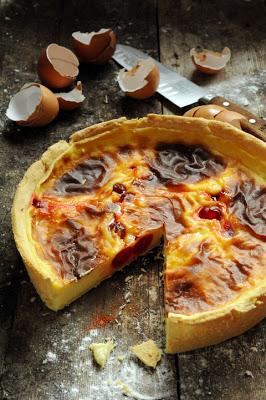 Joli flan aux cerises avec comme une odeur d'enfance… enfin si ma mère avait pensé à cuisiner un jour !!!