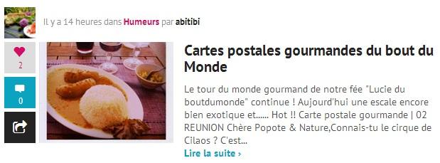 02 | Carte postale gourmande de la REUNION