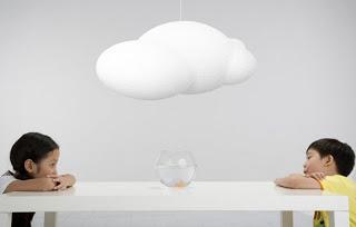lampe nuage blanc design déco tendance