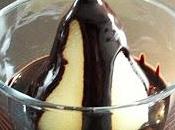 Poires pochées chocolat