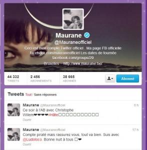 Le compte twitter de Maurane