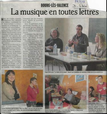 Le Dauphiné Libéré au salon de Bourg-lès-Valence [ici]