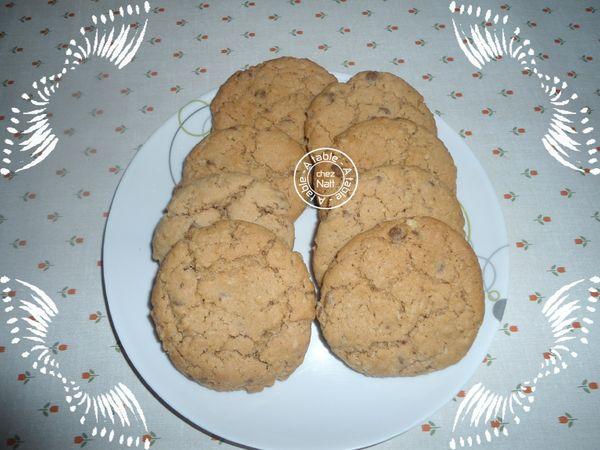 cookies praliné et flocons d'avoine