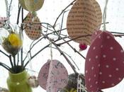 Easter Party arbre Pâques suspensions papier
